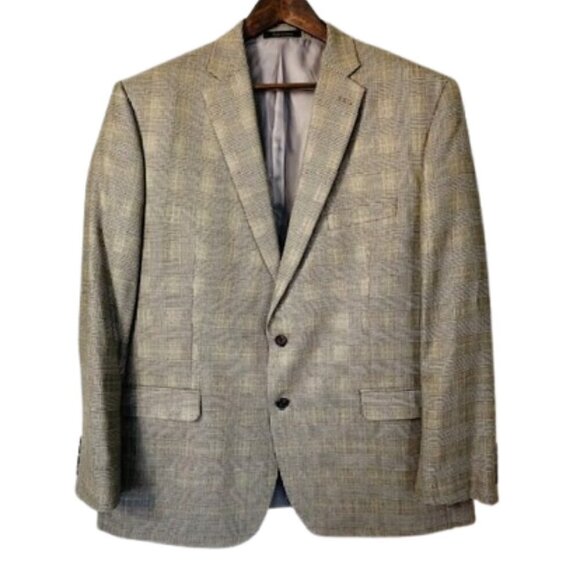 Lauren Ralph Lauren Other - Lauren Ralph Lauren Silk & Wool Glen Plaid Casual Blazer Suit Jacket 48 R